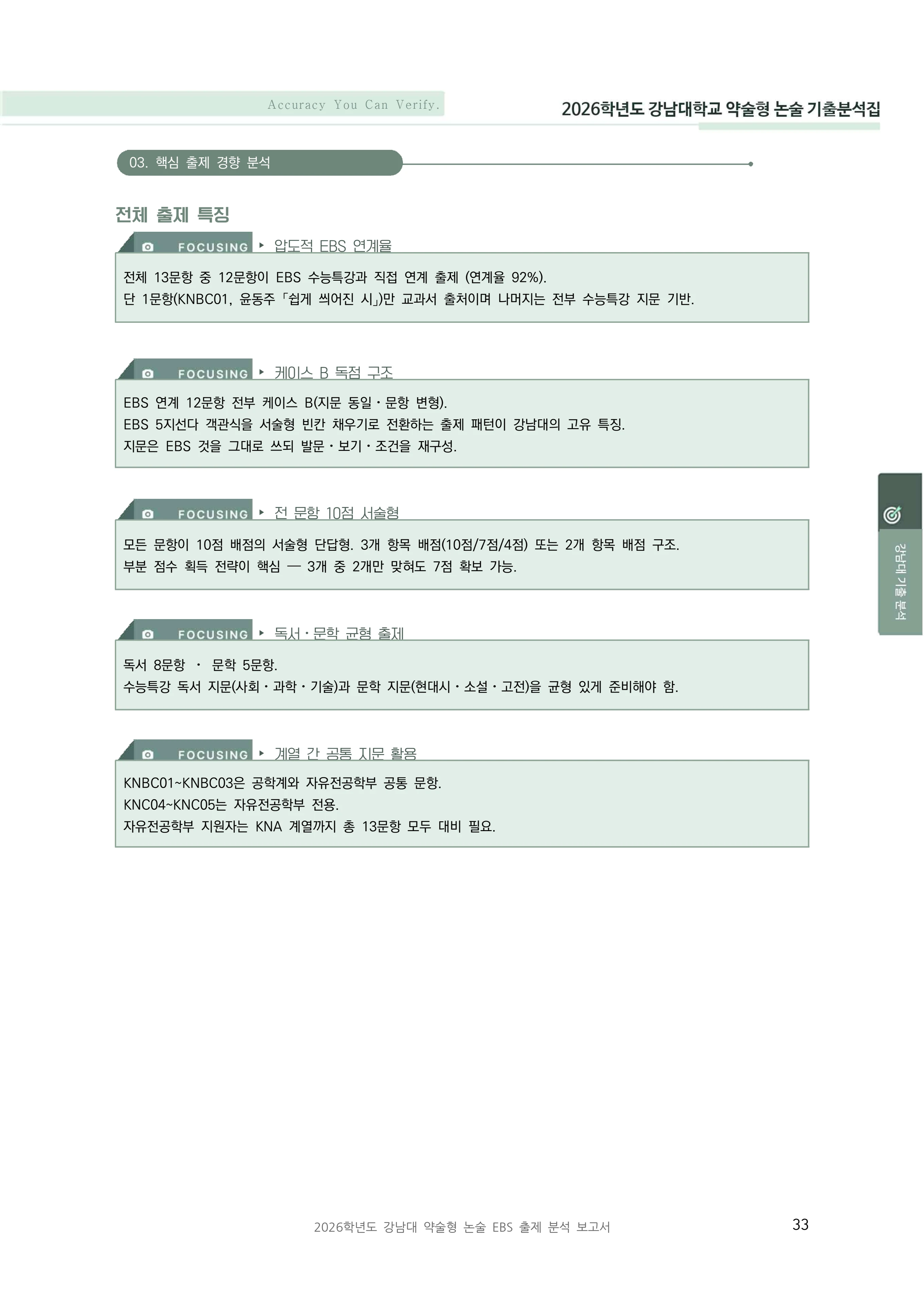 국어 핵심 출제 경향