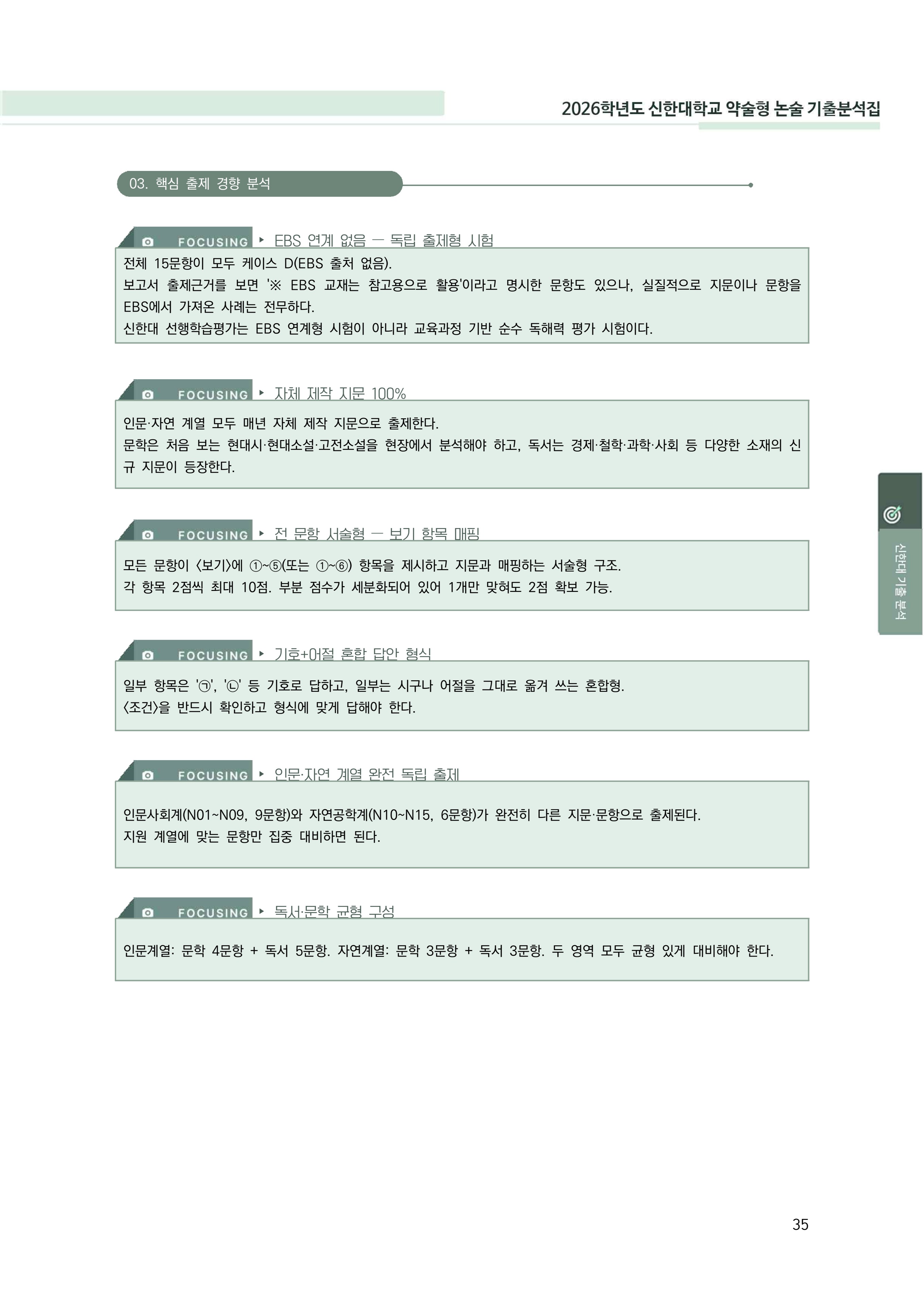 국어 핵심 출제 경향