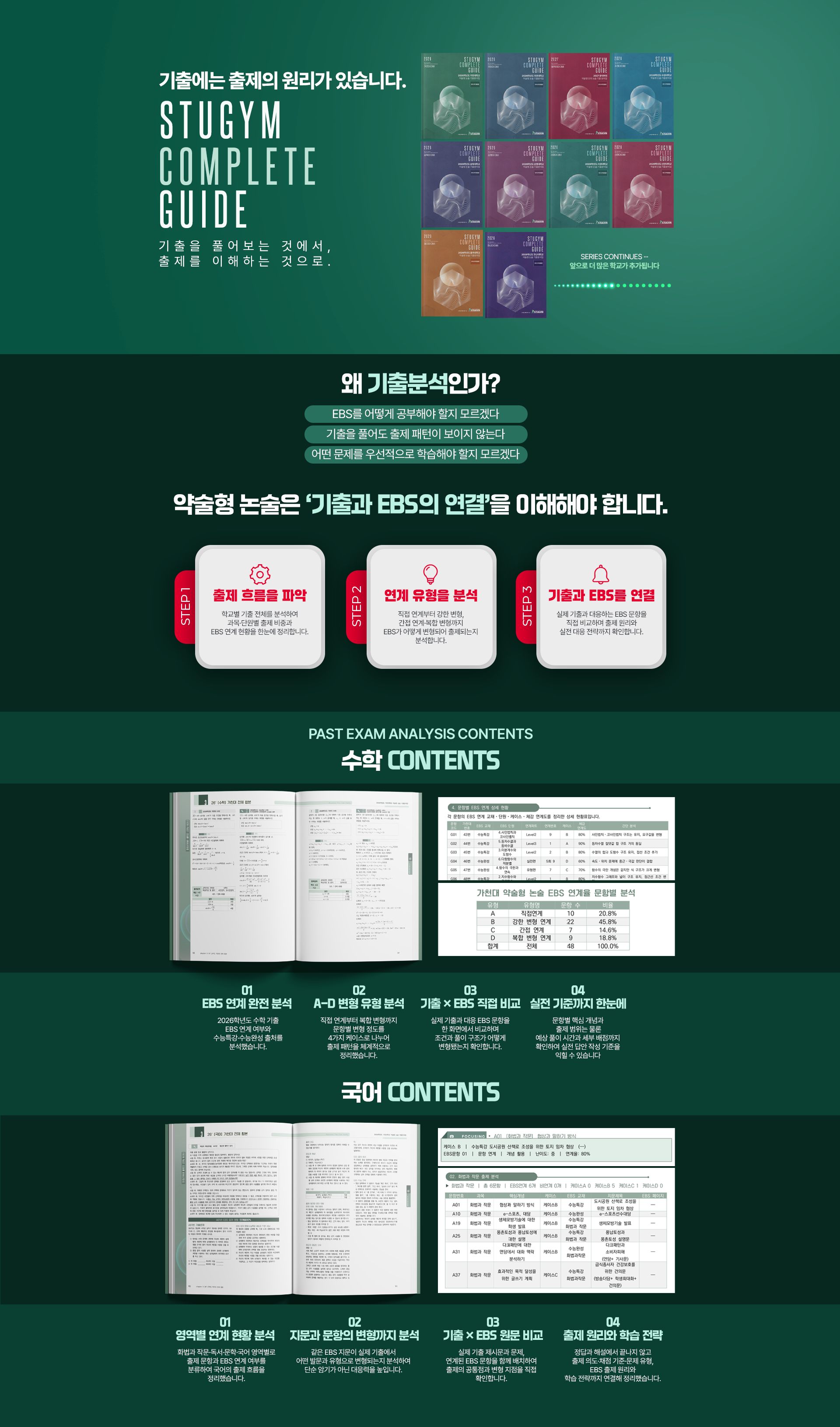 2026 기출분석집 학교별 소개 페이지
