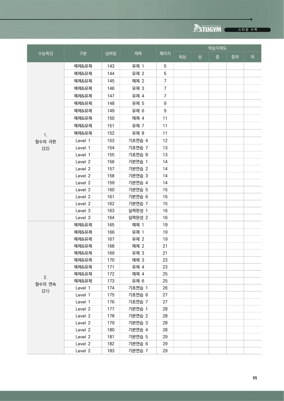 파워업 수학2 넘버링표 계속